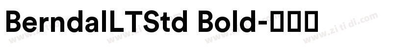 BerndalLTStd Bold字体转换